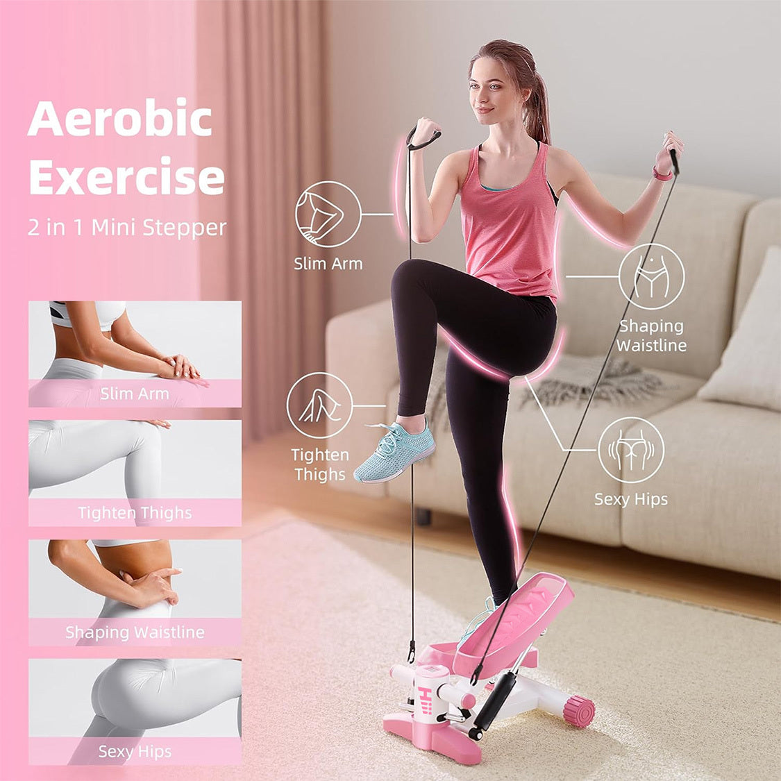 Adjustable Aerobic Stepper